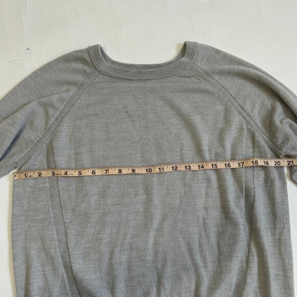 Lululemon Simply Wool Merino Knit Sweater pullover Heather Starlight Gray READ - Picture 11 of 14